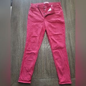 Old Navy Women's High Rise Red Jeans